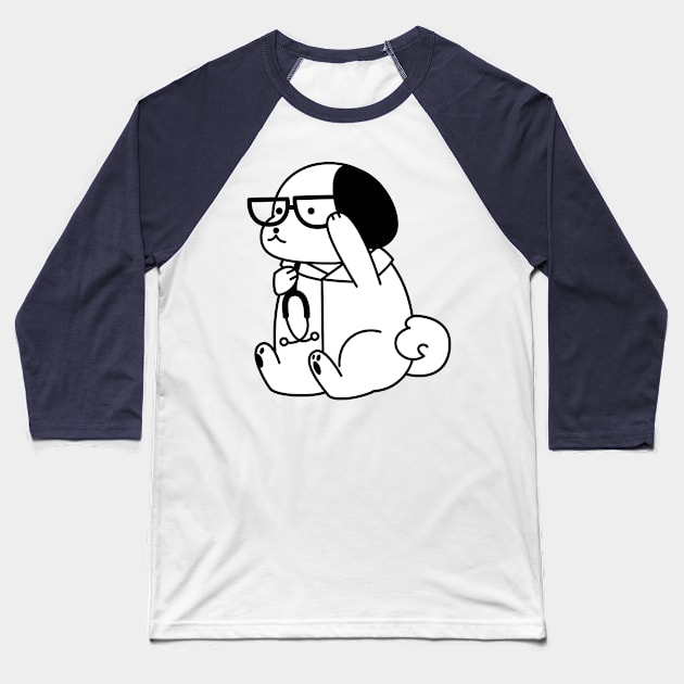 Dogter The Doctor Dog Baseball T-Shirt by Attapet Original